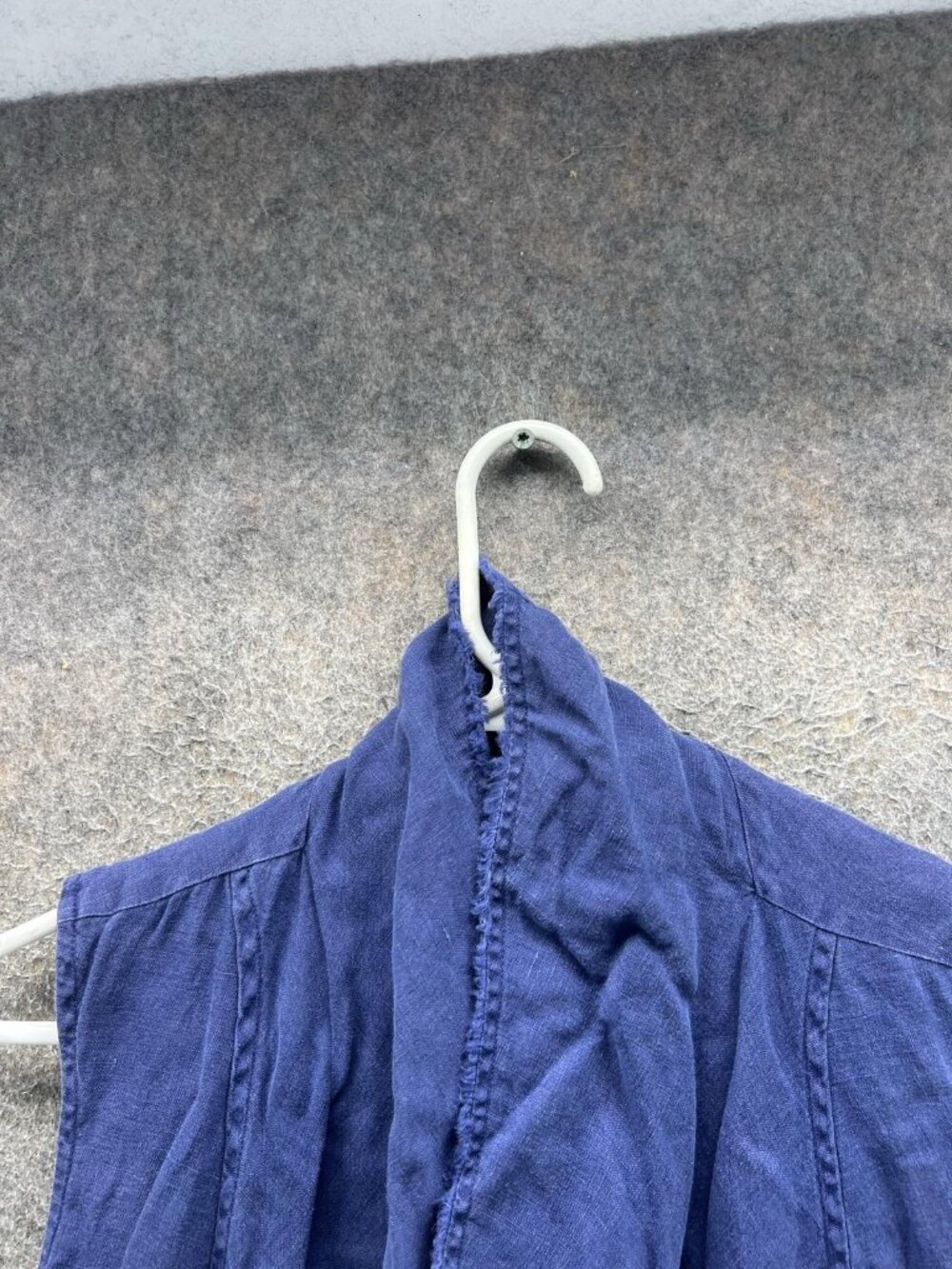 Tommy Bahama Cardigan Sweater Women Small Blue Linen Open Front Sleeveless - Picture 7 of 11